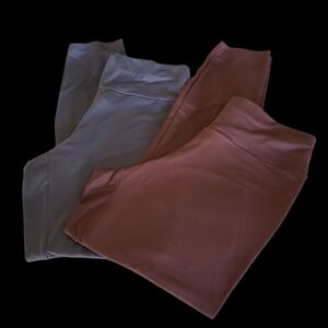 Stylish Shein Women's Pants in Gray and Brown (2 Pair)